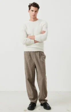 Herren American Vintage |Herrenpullover Dazington Ecru Multimeliert