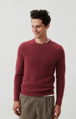 Herren American Vintage |Herrenpullover Dazington Sauerkirsche Multimeliert