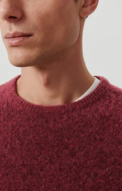 Herren American Vintage |Herrenpullover Dazington Sauerkirsche Multimeliert