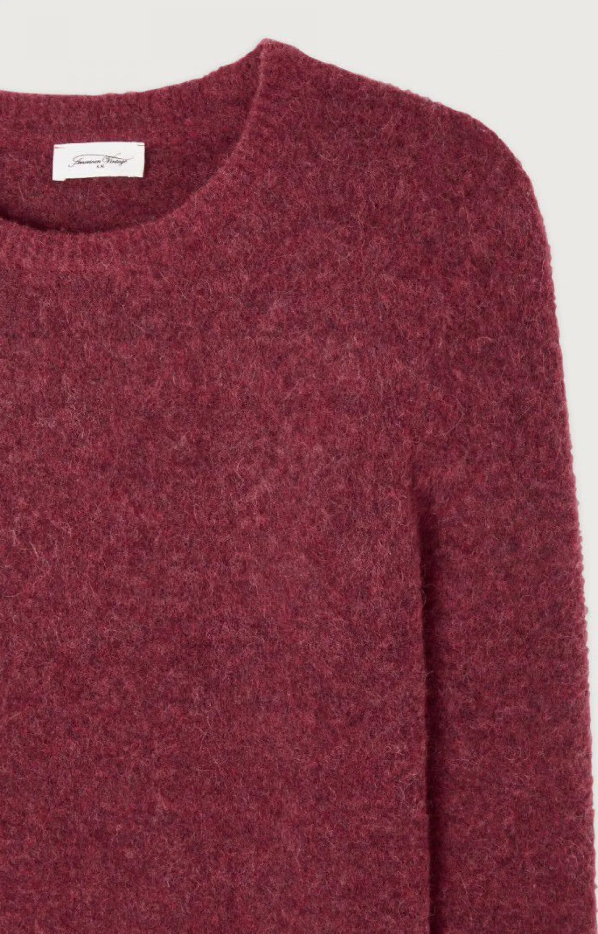 Herren American Vintage |Herrenpullover Dazington Sauerkirsche Multimeliert
