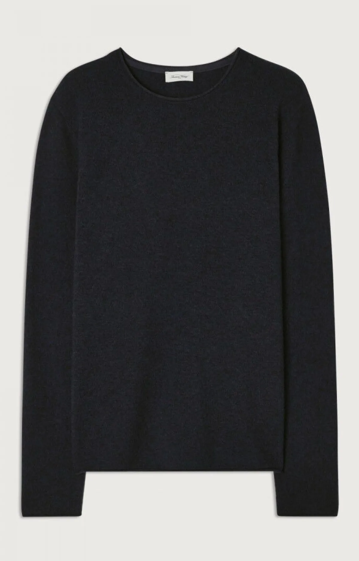Herren American Vintage |Herrenpullover Ducksbay Navy Meliert Schwarz