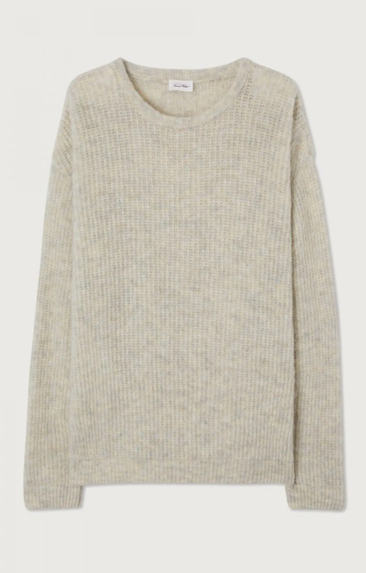 Herren American Vintage |Herrenpullover East Pulverschnee Meliert