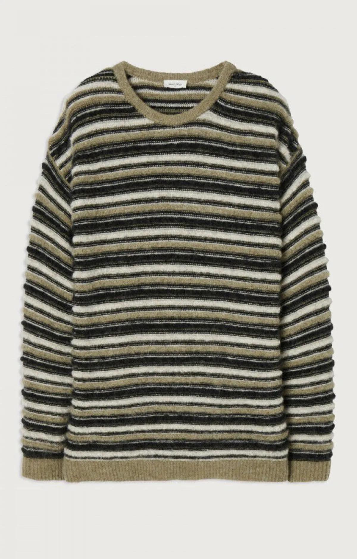 Herren American Vintage |Herrenpullover East Roggenstreifen Meliert