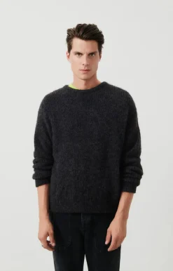 Herren American Vintage |Herrenpullover East Anthrazit Meliert