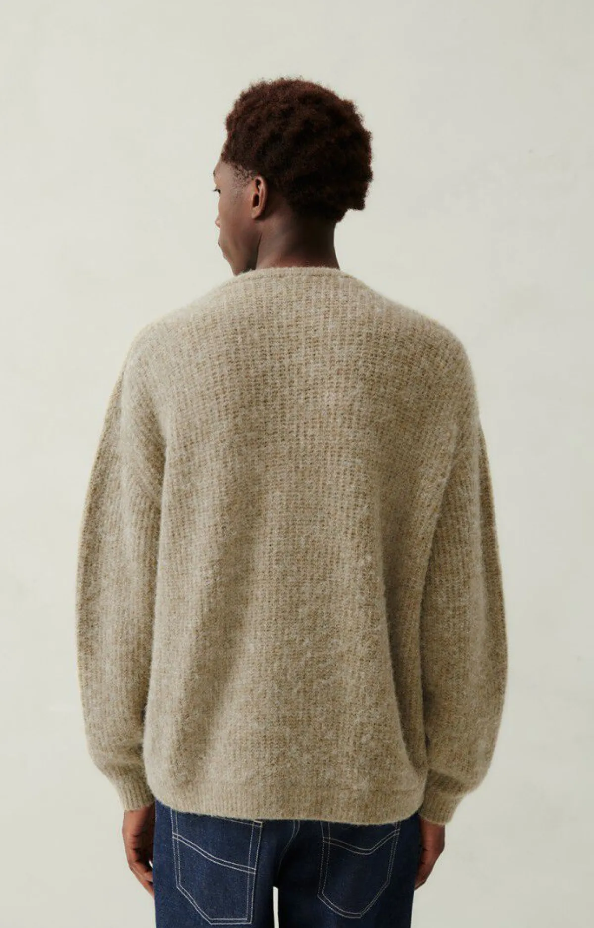 Herren American Vintage |Herrenpullover East Roggen Meliert