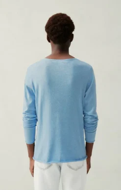 Herren American Vintage |Herrenpullover Marcel Lagune Meliert
