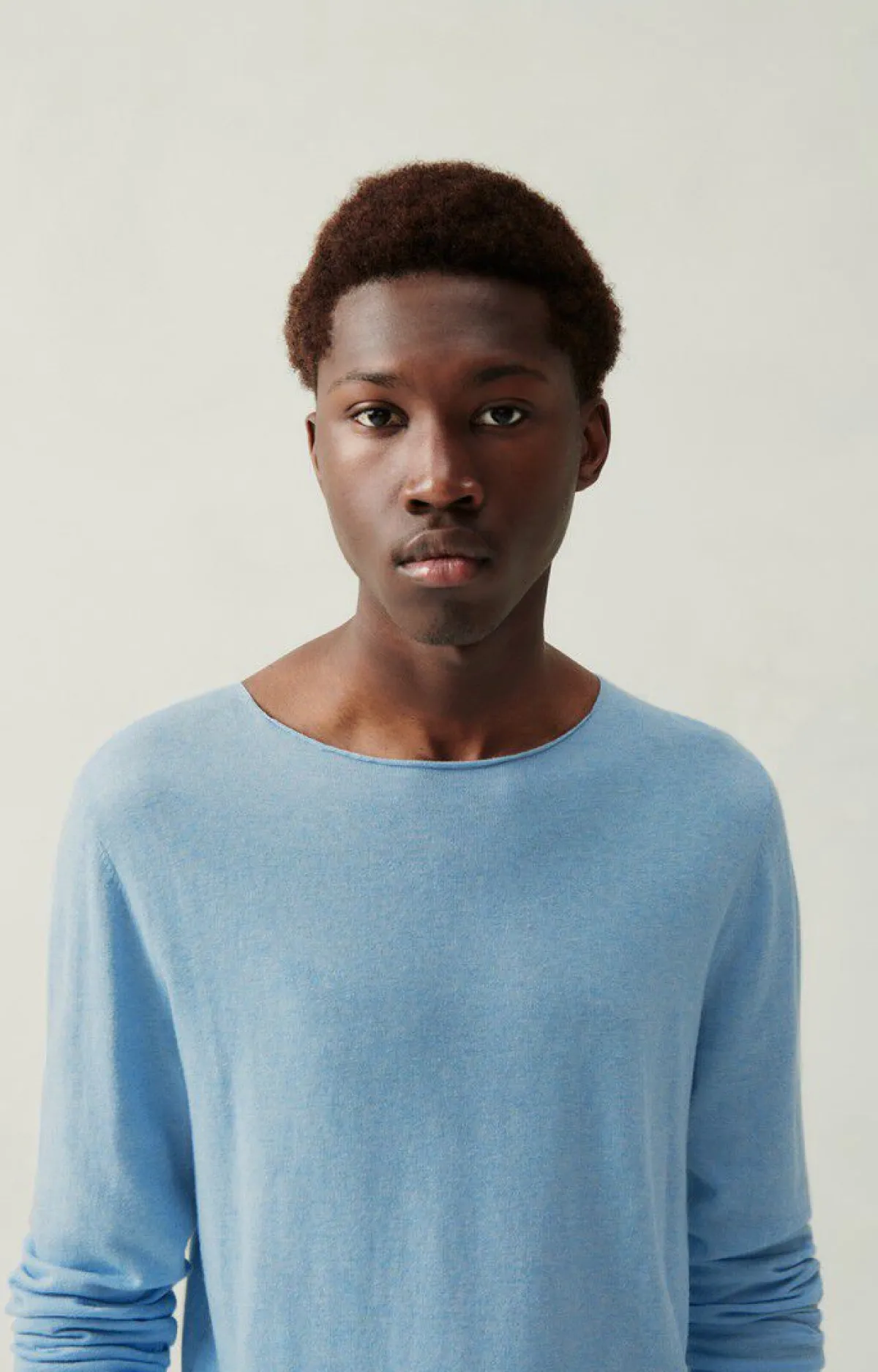 Herren American Vintage |Herrenpullover Marcel Lagune Meliert