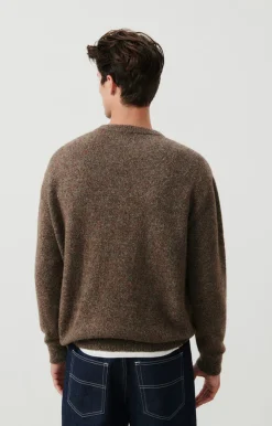 Herren American Vintage |Herrenpullover Pyatury Braun Multimeliert