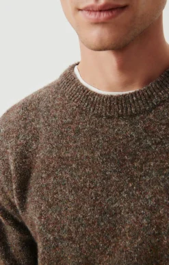 Herren American Vintage |Herrenpullover Pyatury Braun Multimeliert