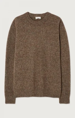 Herren American Vintage |Herrenpullover Pyatury Braun Multimeliert