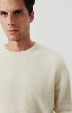 Herren American Vintage |Herrenpullover Razpark Ecru Multimeliert