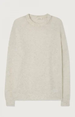 Herren American Vintage |Herrenpullover Razpark Ecru Multimeliert
