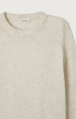 Herren American Vintage |Herrenpullover Razpark Ecru Multimeliert