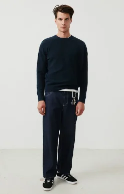 Herren American Vintage |Herrenpullover Razpark Abysse Meliert