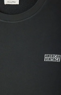 Herren American Vintage |Herrensweatshirt Izubird Kohlenstoff Vintage
