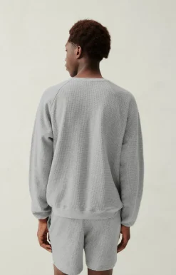 Herren American Vintage |Herrensweatshirt Koukoubay Grau Meliert