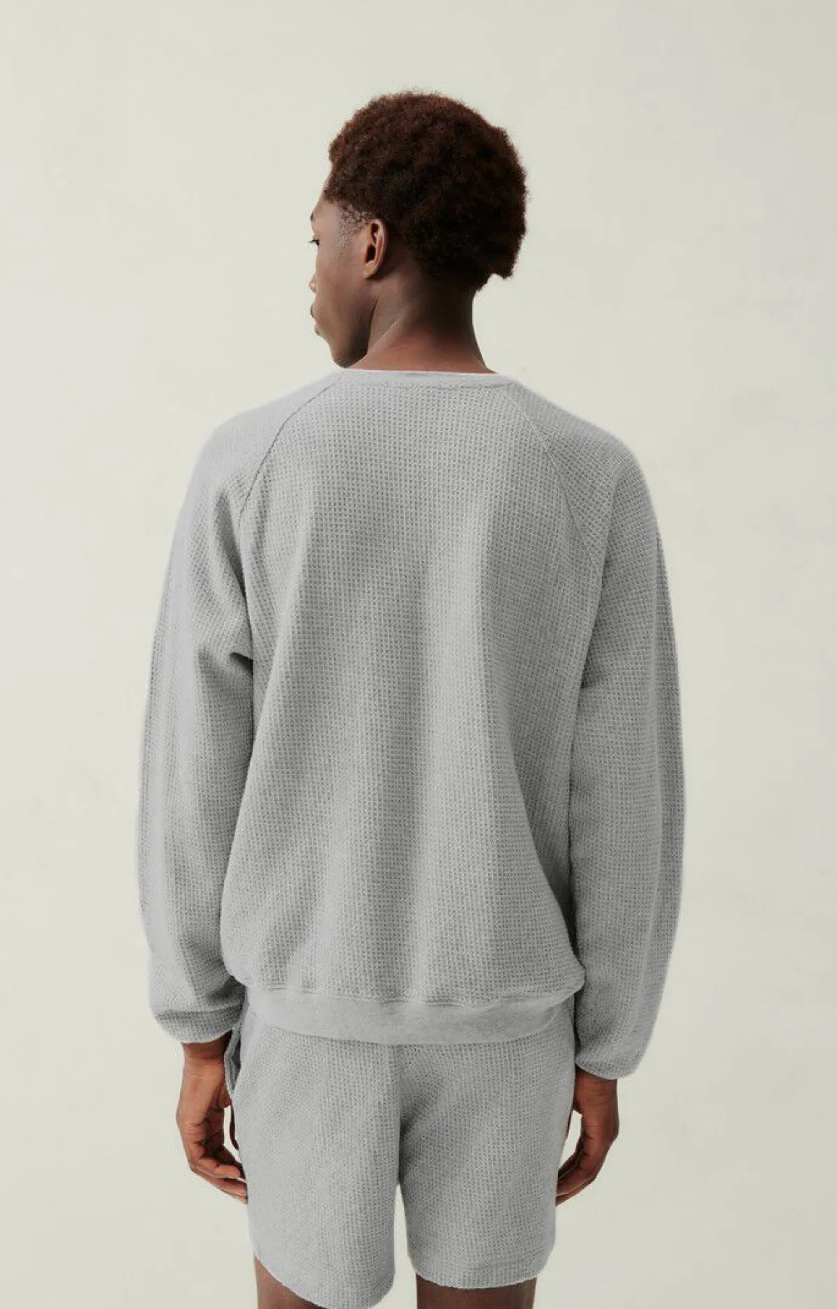 Herren American Vintage |Herrensweatshirt Koukoubay Grau Meliert