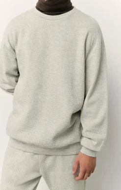 Herren American Vintage |Herrensweatshirt Yatcastle Grau Meliert