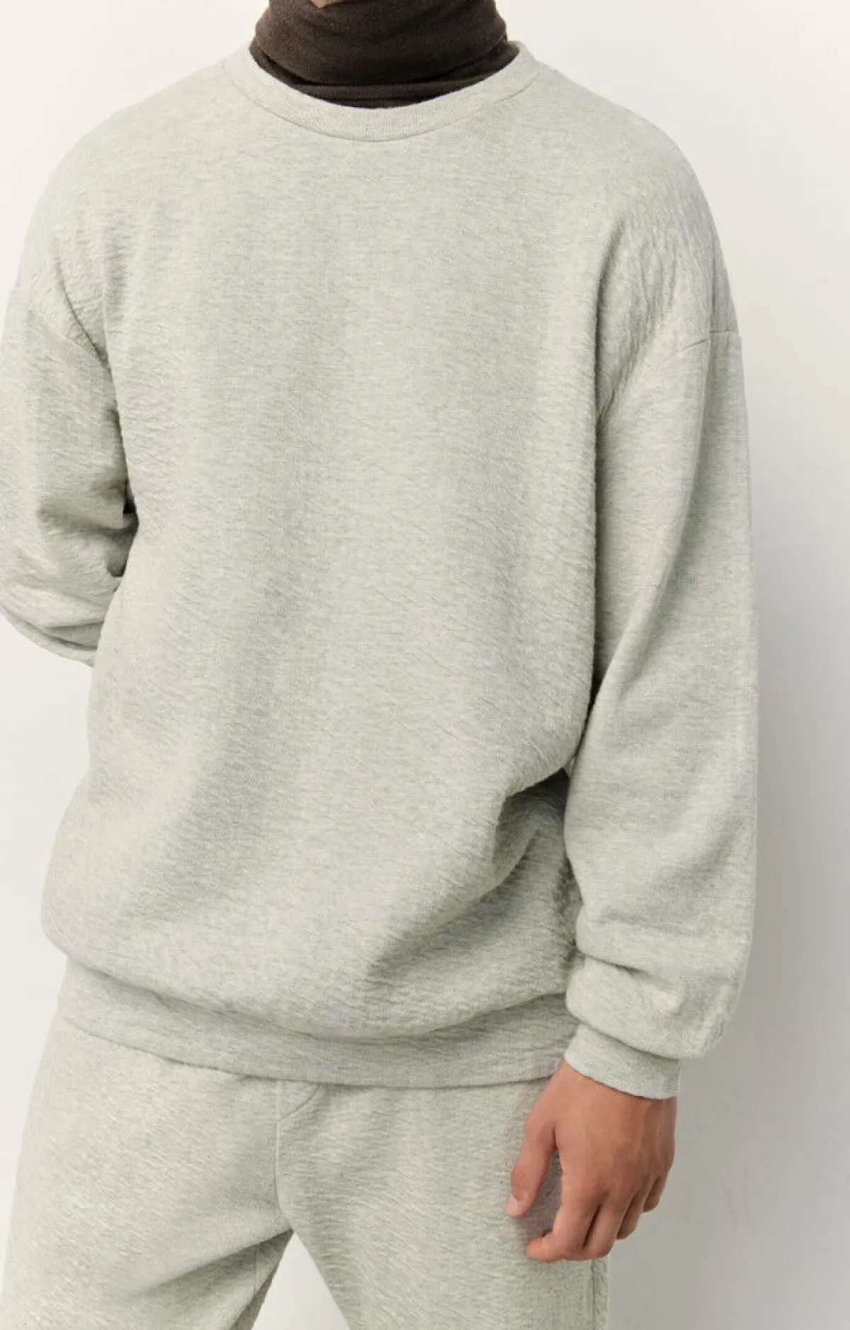 Herren American Vintage |Herrensweatshirt Yatcastle Grau Meliert