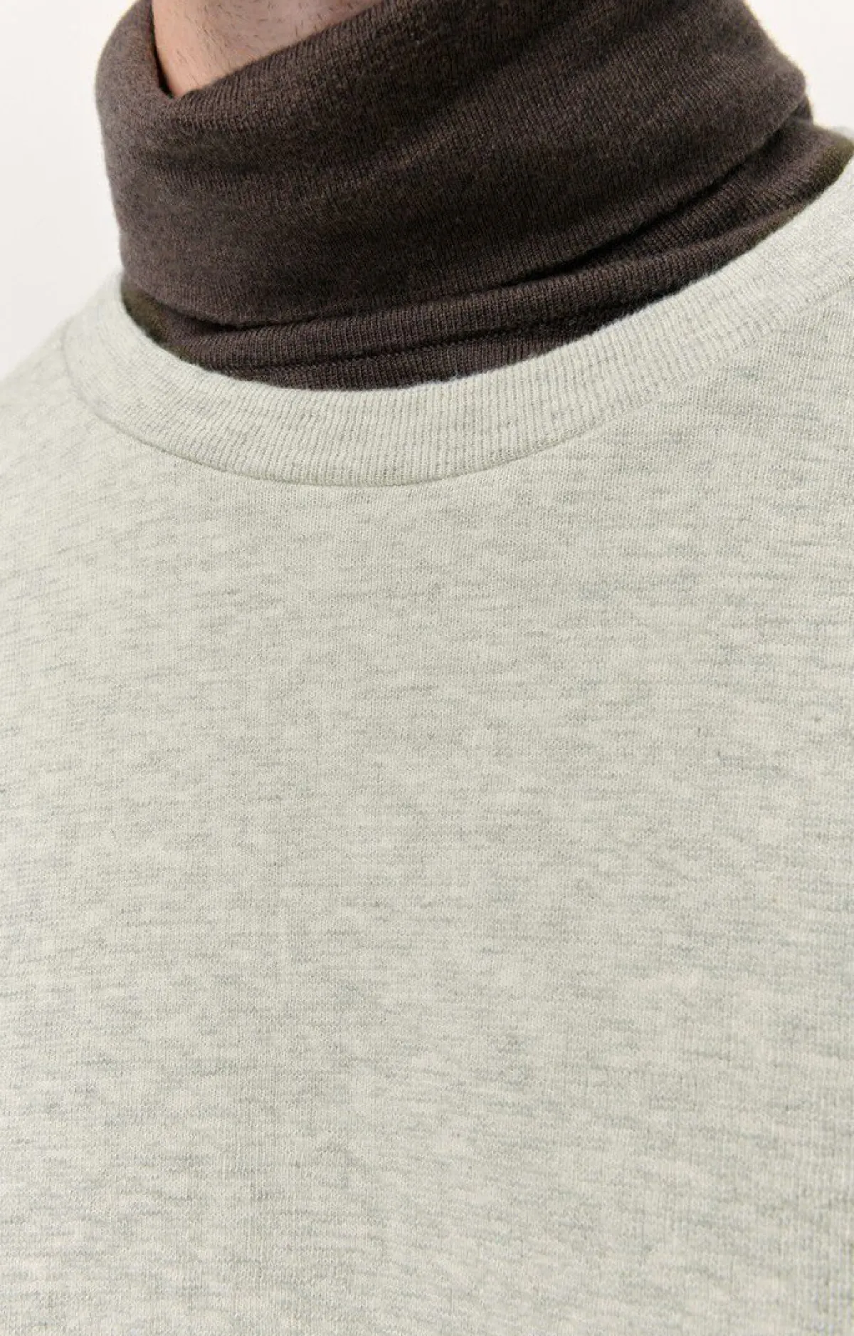 Herren American Vintage |Herrensweatshirt Yatcastle Grau Meliert