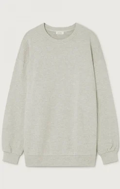 Herren American Vintage |Herrensweatshirt Yatcastle Grau Meliert