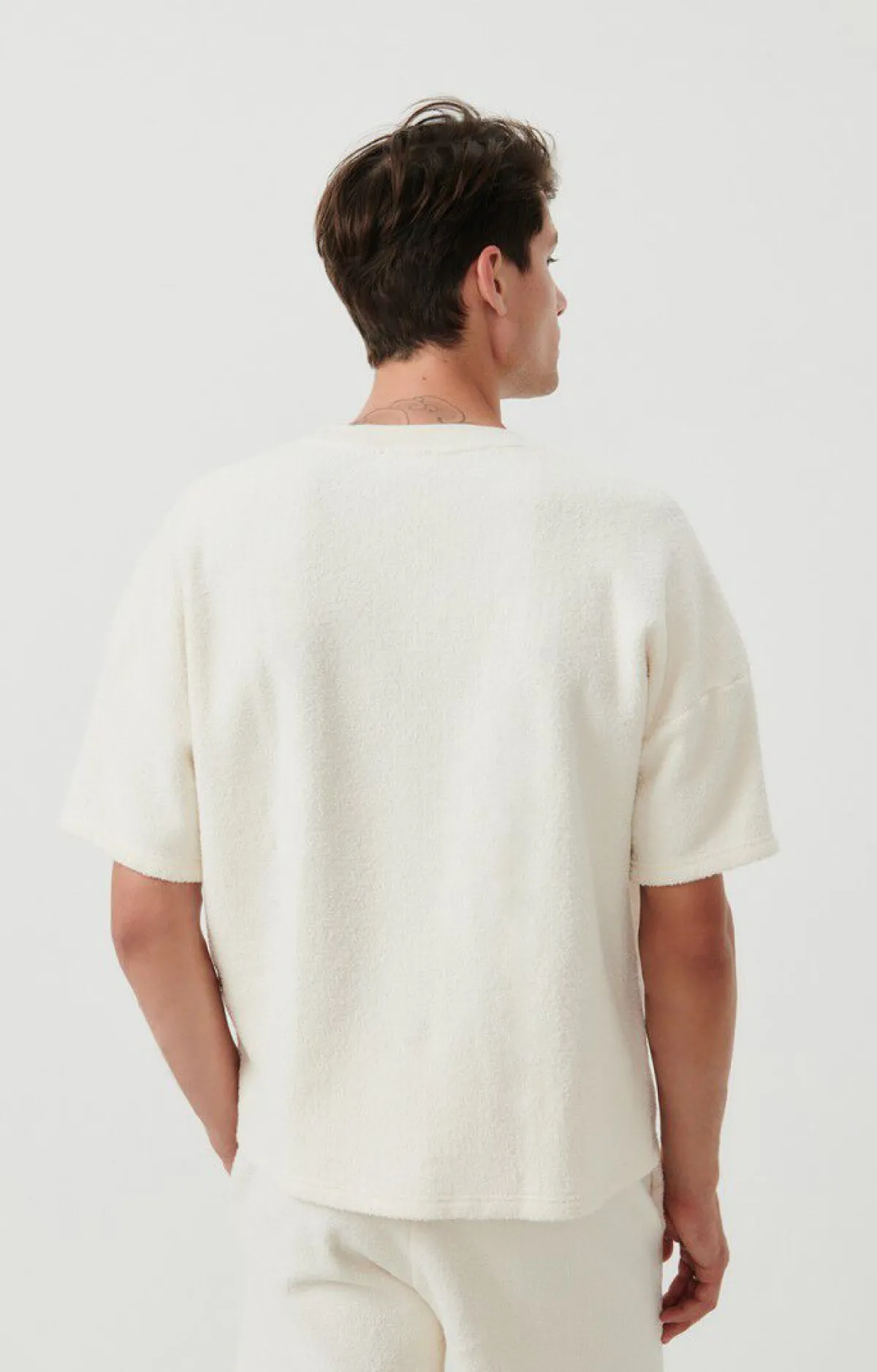 Herren American Vintage |Herren-T-Shirt Bobypark Ecru