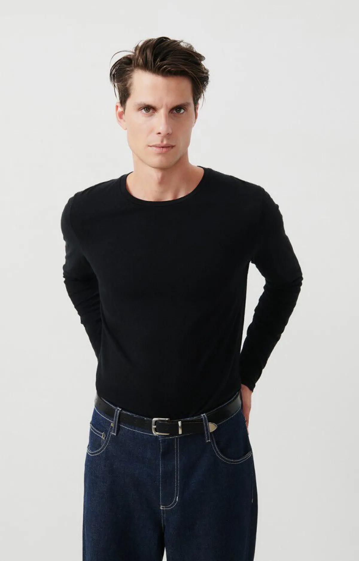 Herren American Vintage |Herren-T-Shirt Bysapick Schwarz
