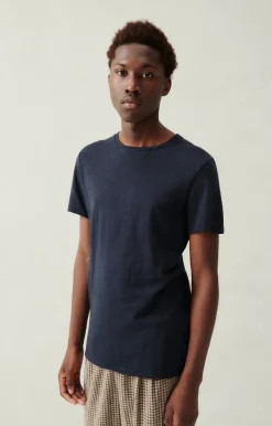 Herren American Vintage |Herren-T-Shirt Bysapick Navy