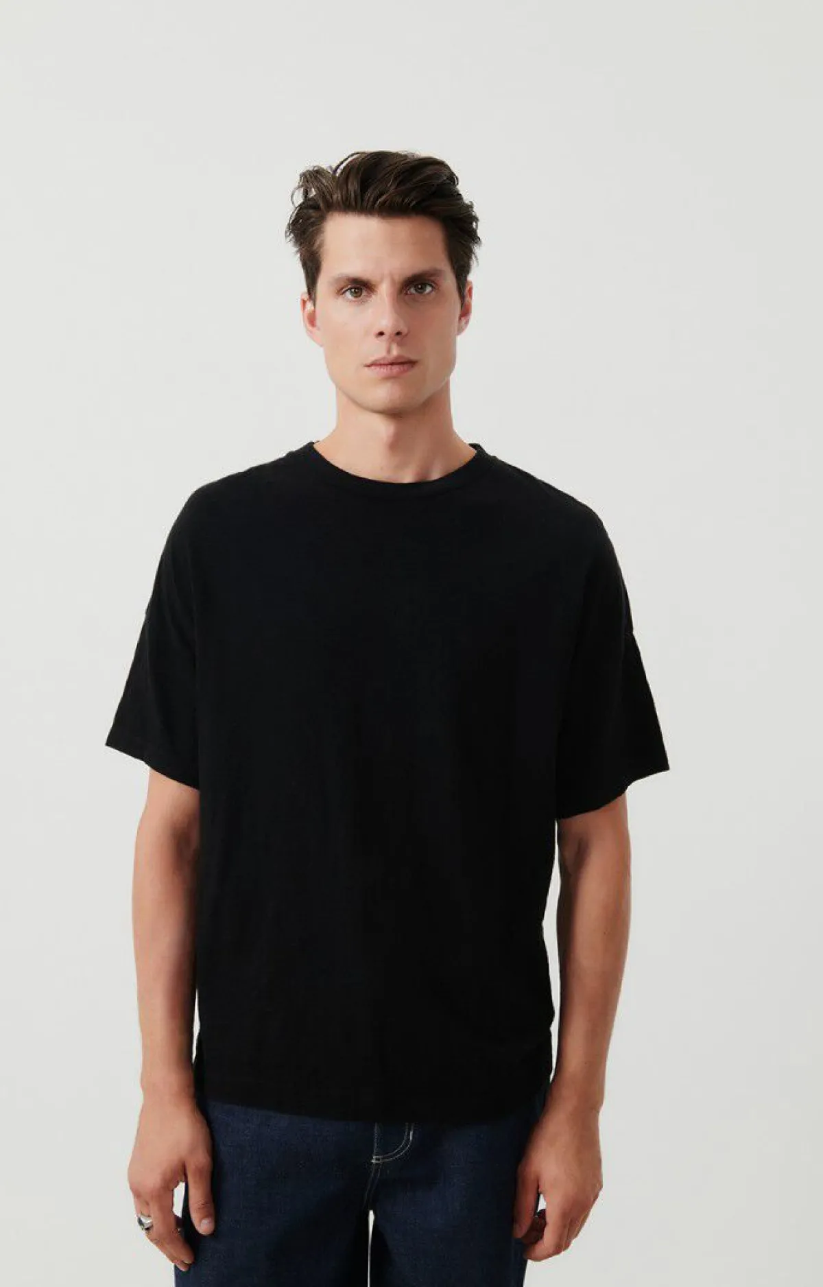 Herren American Vintage |Herren-T-Shirt Bysapick Schwarz