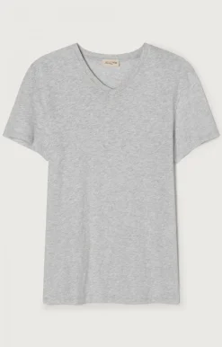 Herren American Vintage |Herren-T-Shirt Bysapick Vlies Meliert
