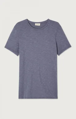 Herren American Vintage |Herren-T-Shirt Bysapick Mauve Grau