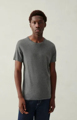 Herren American Vintage |Herren-T-Shirt Decatur Grau Meliert