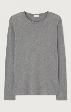 Herren American Vintage |Herren-T-Shirt Decatur Grau Meliert