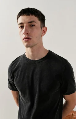 Herren American Vintage |Herren-T-Shirt Fakobay Anthrazit Vintage