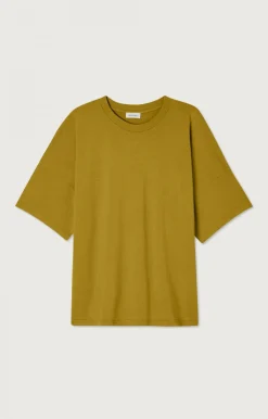 Herren American Vintage |Herren-T-Shirt Fizvalley Safran Vintage