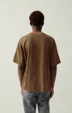 Herren American Vintage |Herren-T-Shirt Fizvalley Kandierte Kastanie Vintage