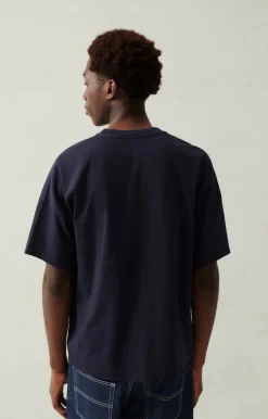 Herren American Vintage |Herren-T-Shirt Fizvalley Navy Vintage