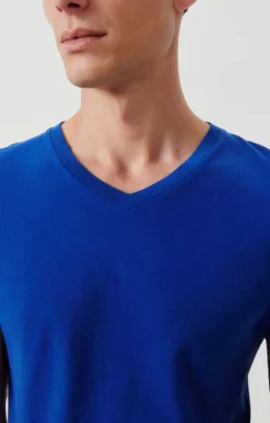 Herren American Vintage |Herren-T-Shirt Gamipy Konigsblau