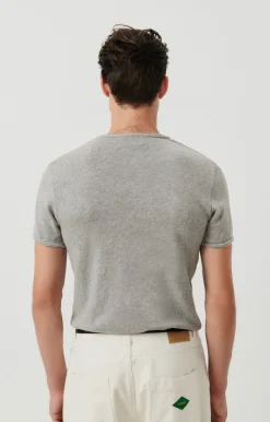 Herren American Vintage |Herren-T-Shirt Sonoma Grau Meliert