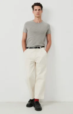 Herren American Vintage |Herren-T-Shirt Sonoma Grau Meliert