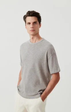 Herren American Vintage |Herren-T-Shirt Sonoma Grau Meliert