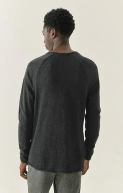 Herren American Vintage |Herren-T-Shirt Sonoma Anthrazit Meliert