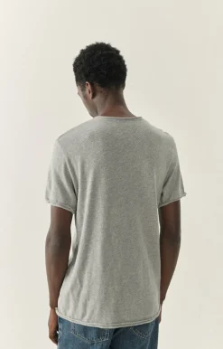 Herren American Vintage |Herren-T-Shirt Sonoma Grau Meliert