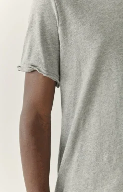 Herren American Vintage |Herren-T-Shirt Sonoma Grau Meliert