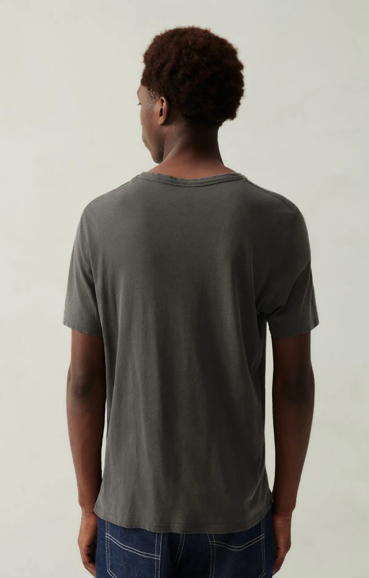 Herren American Vintage |Herren-T-Shirt Vediny Anthrazit Meliert