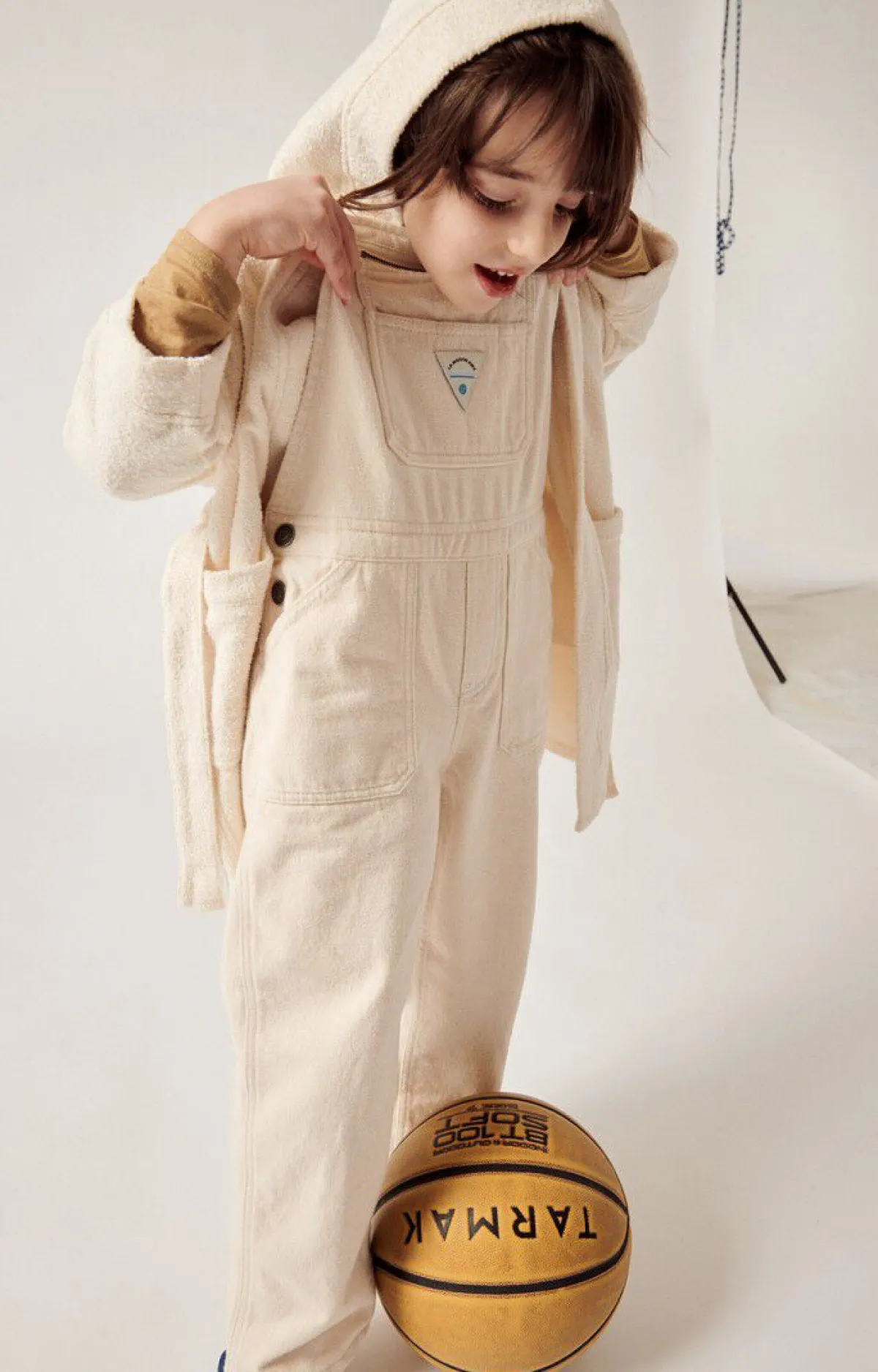 Kinder American Vintage |Kinderbademantel Bobypark Ecru