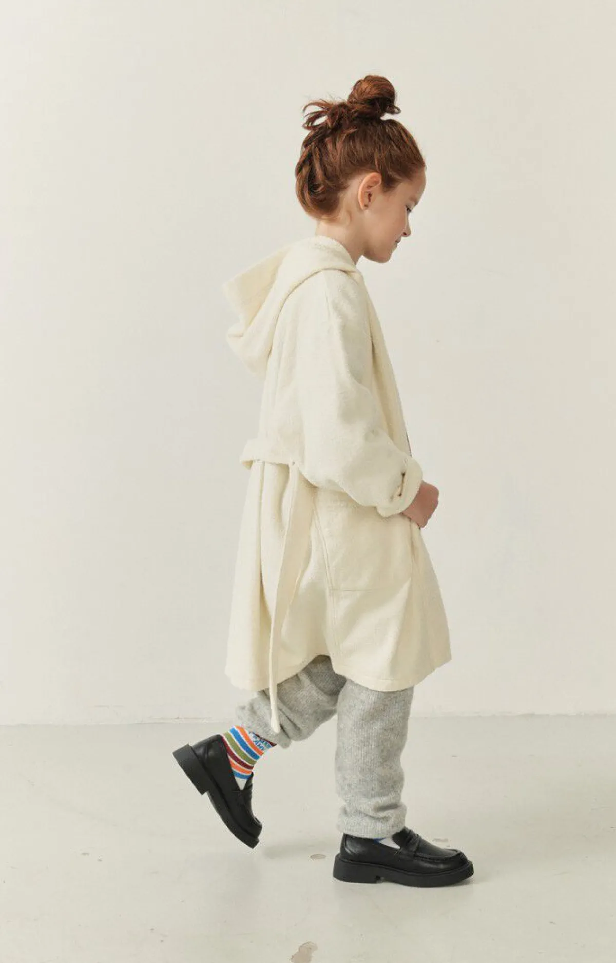 Kinder American Vintage |Kinderbademantel Bobypark Ecru