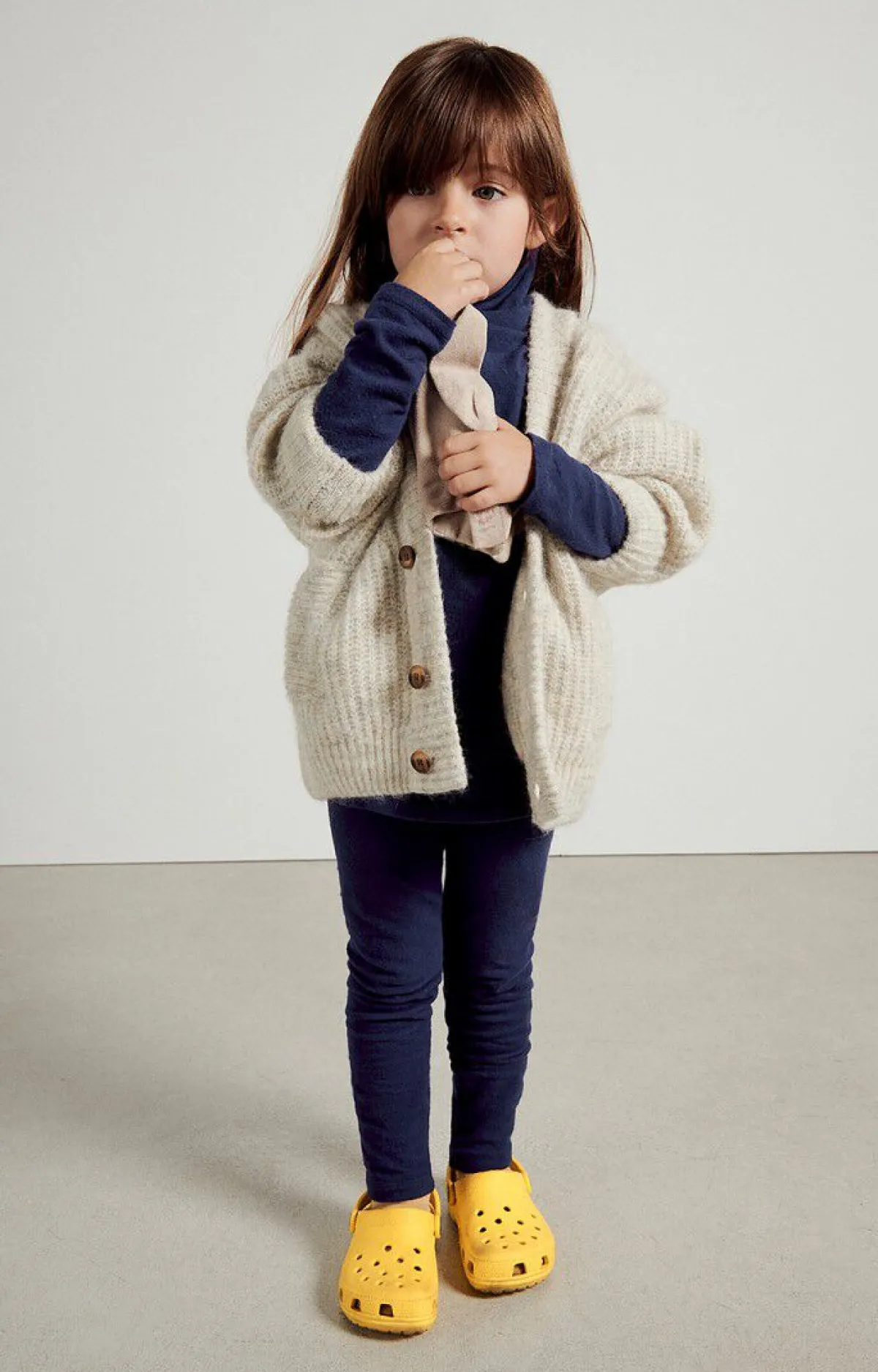 Kinder American Vintage |Kindercardiganeast Pulverschnee Meliert