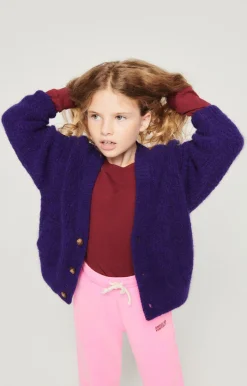 Kinder American Vintage |Kindercardiganeast Brombeere Meliert