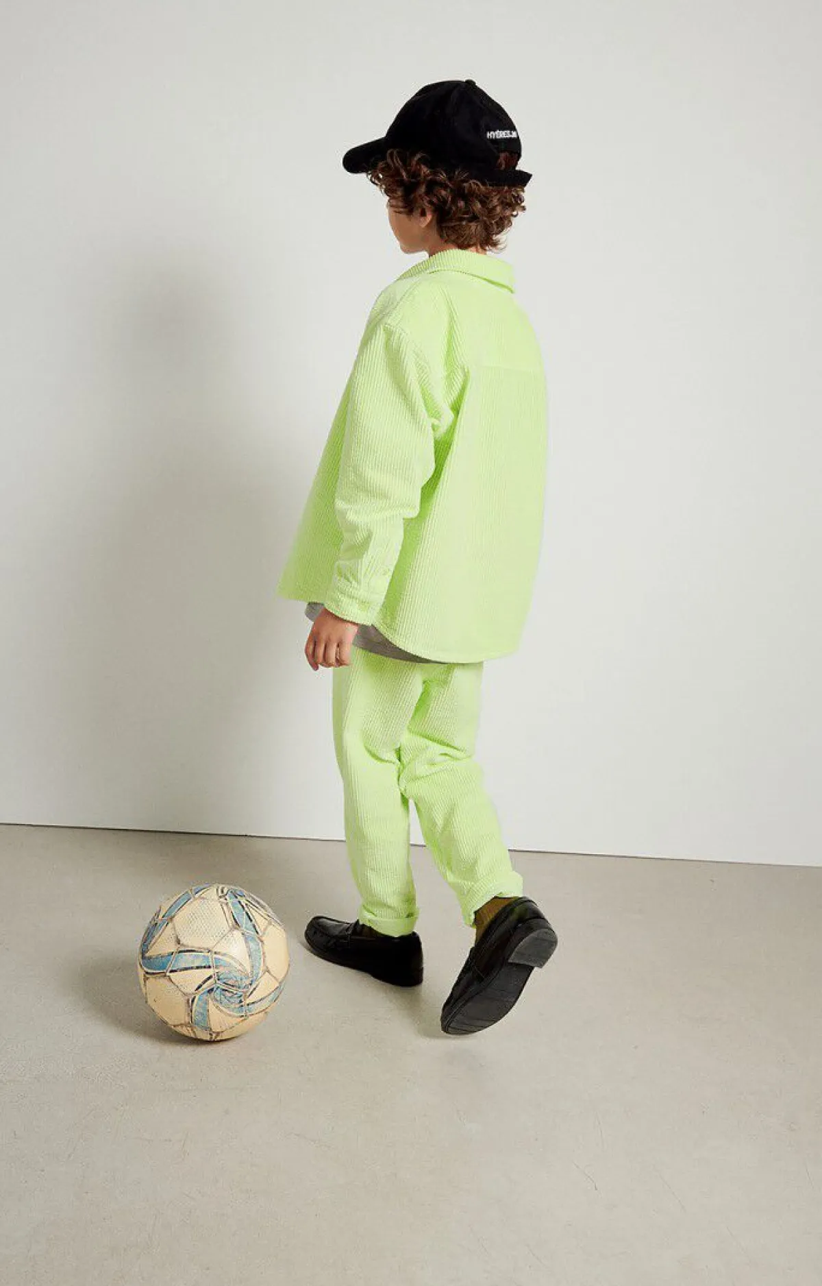 Kinder American Vintage |Kinderhemd Padow Fluoreszierendes Gelb Vintage
